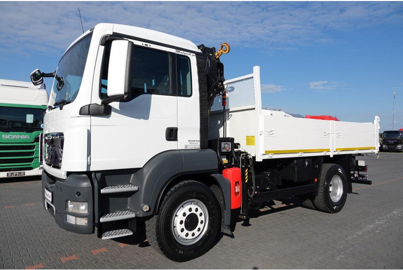 Tipvogn lastbil, Lastbil med kran MAN TGS 18.400 + HDS: billede 15