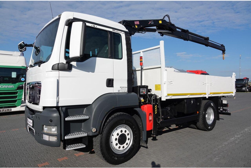 Tipvogn lastbil, Lastbil med kran MAN TGS 18.400 + HDS: billede 9