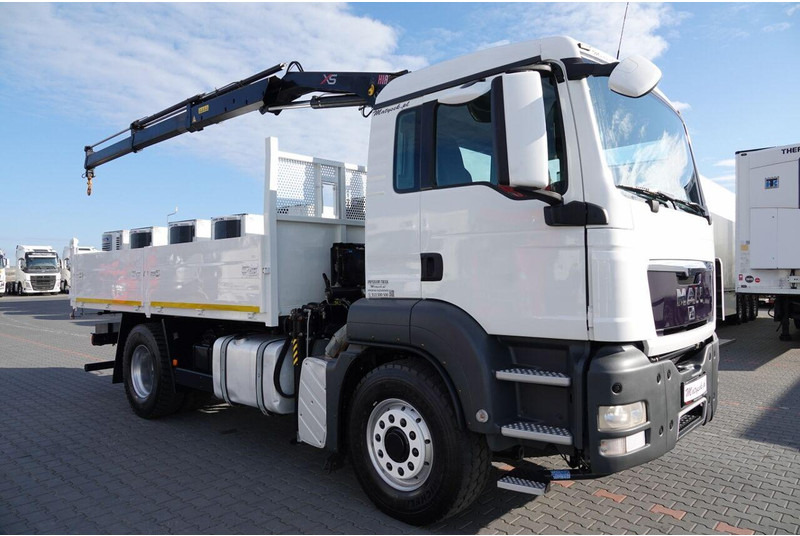 Tipvogn lastbil, Lastbil med kran MAN TGS 18.400 + HDS: billede 12