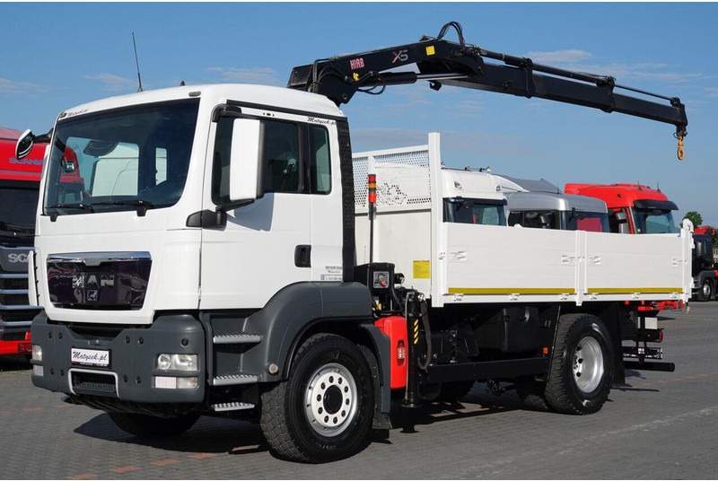 Tipvogn lastbil, Lastbil med kran MAN TGS 18.400 + HDS: billede 8