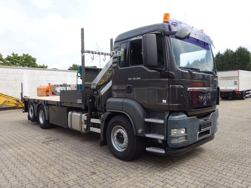 MAN TGS 26.360 - Open flatbed+crane 6x2 - Lastbil med lad, Lastbil med kran: billede 2 MAN TGS 26.360 - Open flatbed+crane 6x2 - Lastbil med lad, Lastbil med kran: billede 2