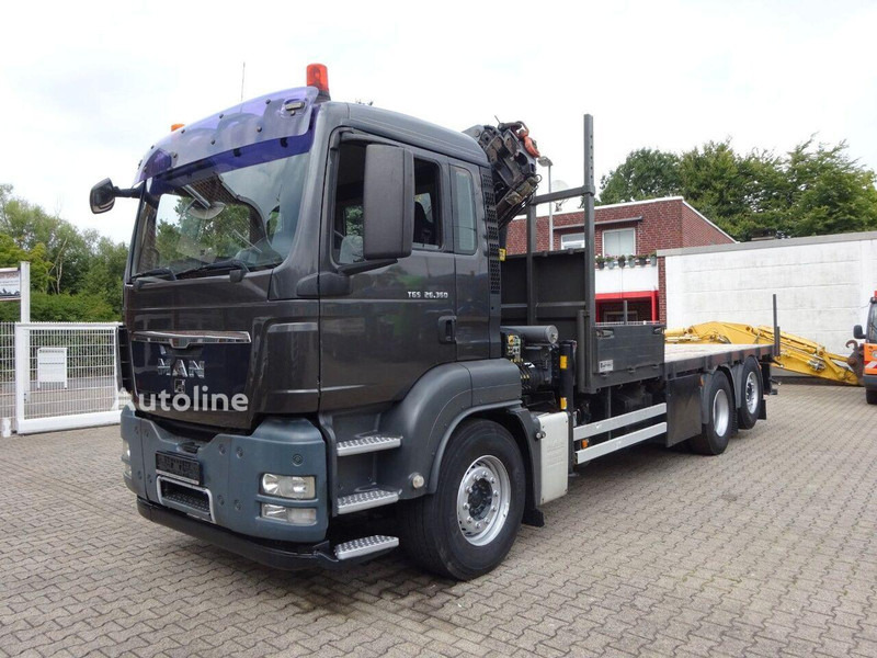 MAN TGS 26.360 - Open flatbed+crane 6x2 - Lastbil med lad, Lastbil med kran: billede 1 MAN TGS 26.360 - Open flatbed+crane 6x2 - Lastbil med lad, Lastbil med kran: billede 1