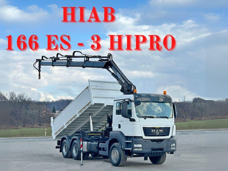 MAN TGS 26.400 * HIAB 166 ES - 3 HIPRO + FUNK * 6x4 - Tipvogn lastbil, Lastbil med kran: billede 1 MAN TGS 26.400 * HIAB 166 ES - 3 HIPRO + FUNK * 6x4 - Tipvogn lastbil, Lastbil med kran: billede 1