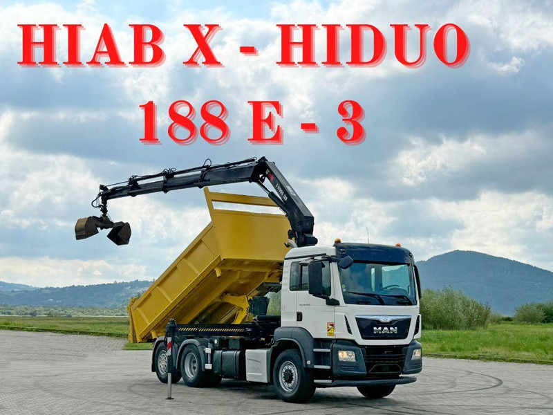 MAN TGS 26.400 * HIAB X-HIDUO 188 E-3 + FUNK * 6x4 - Tipvogn lastbil, Lastbil med kran: billede 1 MAN TGS 26.400 * HIAB X-HIDUO 188 E-3 + FUNK * 6x4 - Tipvogn lastbil, Lastbil med kran: billede 1