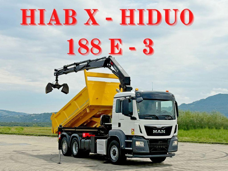 MAN TGS 26.400 * HIAB X-HIDUO 188 E-3 + FUNK * 6x4 - Tipvogn lastbil, Lastbil med kran: billede 1 MAN TGS 26.400 * HIAB X-HIDUO 188 E-3 + FUNK * 6x4 - Tipvogn lastbil, Lastbil med kran: billede 1