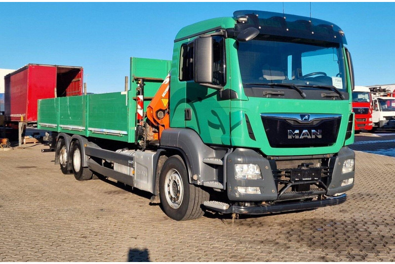 MAN TGS 26.460 6X2 Flatbed + Crane Atlas 172.3E-A4 + RC - Lastbil med lad, Lastbil med kran: billede 1 MAN TGS 26.460 6X2 Flatbed + Crane Atlas 172.3E-A4 + RC - Lastbil med lad, Lastbil med kran: billede 1