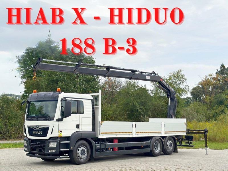 MAN TGS 26.460 * HIAB X - HIDUO 188 B-3 + FUNK* TOP - Lastbil med lad, Lastbil med kran: billede 1 MAN TGS 26.460 * HIAB X - HIDUO 188 B-3 + FUNK* TOP - Lastbil med lad, Lastbil med kran: billede 1