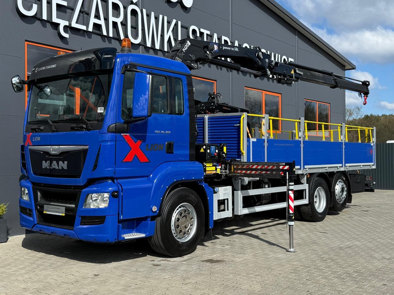 MAN TGS TGX 26.360 / E6 / 143tys km !!! skrzynia + żuraw HMF / manua - Lastbil med lad, Lastbil med kran: billede 1 MAN TGS TGX 26.360 / E6 / 143tys km !!! skrzynia + żuraw HMF / manua - Lastbil med lad, Lastbil med kran: billede 1
