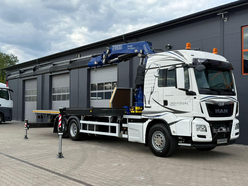 MAN TGS TGX 26.400 // E6 // 6x2 // platforma + FASSI F455RA.2.25 // - Lastbil med lad, Lastbil med kran: billede 1 MAN TGS TGX 26.400 // E6 // 6x2 // platforma + FASSI F455RA.2.25 // - Lastbil med lad, Lastbil med kran: billede 1
