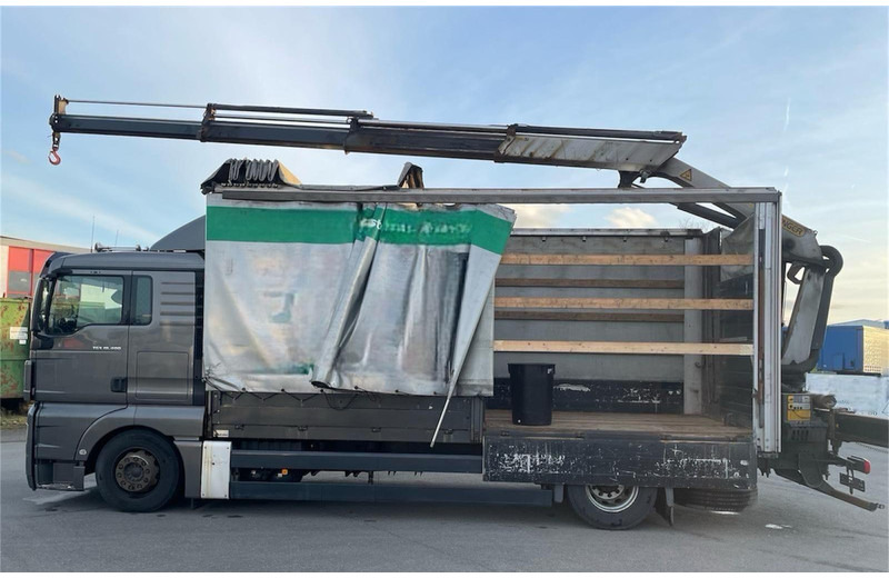 MAN TGX 18.400 Curtain Sider + Crane Palfinger 14002 EH - Lastbil varevogn: billede 4 MAN TGX 18.400 Curtain Sider + Crane Palfinger 14002 EH - Lastbil varevogn: billede 4