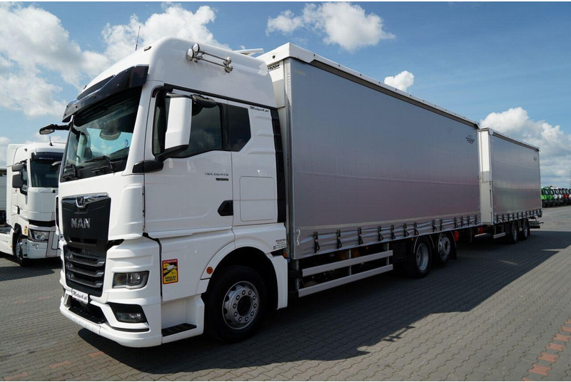 MAN TGX 26.470 / ZESTAW TANDEM 120 M3 / PRZEJAZDOWY / I-PARK COOL / - Lastbil med presenning: billede 2 MAN TGX 26.470 / ZESTAW TANDEM 120 M3 / PRZEJAZDOWY / I-PARK COOL / - Lastbil med presenning: billede 2