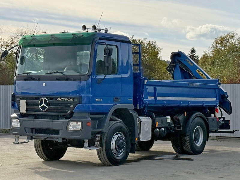 Mercedes-Benz ACTROS 1841 * PK 10501 + FUNK * TOP * 4x4 - Tipvogn lastbil, Lastbil med kran: billede 2 Mercedes-Benz ACTROS 1841 * PK 10501 + FUNK * TOP * 4x4 - Tipvogn lastbil, Lastbil med kran: billede 2