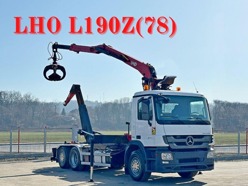 Mercedes-Benz ACTROS 2544 * ABROLLKIPPER * LHO L190Z(78) * TOP - Lastbil kroghejs, Lastbil med kran: billede 1 Mercedes-Benz ACTROS 2544 * ABROLLKIPPER * LHO L190Z(78) * TOP - Lastbil kroghejs, Lastbil med kran: billede 1