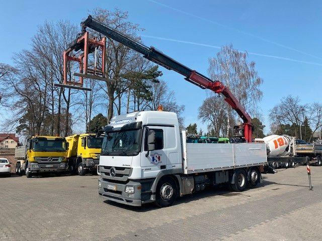 Mercedes-Benz ACTROS 2544 - Lastbil med lad, Lastbil med kran: billede 1 Mercedes-Benz ACTROS 2544 - Lastbil med lad, Lastbil med kran: billede 1