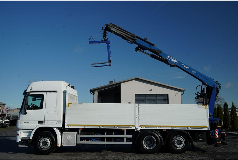 Mercedes-Benz ACTROS 2548 / 6x2 / BURTOWA - 6,5 M / OŚ PODNOSZONA / HDS FASSI - Lastbil med lad, Lastbil med kran: billede 2 Mercedes-Benz ACTROS 2548 / 6x2 / BURTOWA - 6,5 M / OŚ PODNOSZONA / HDS FASSI - Lastbil med lad, Lastbil med kran: billede 2