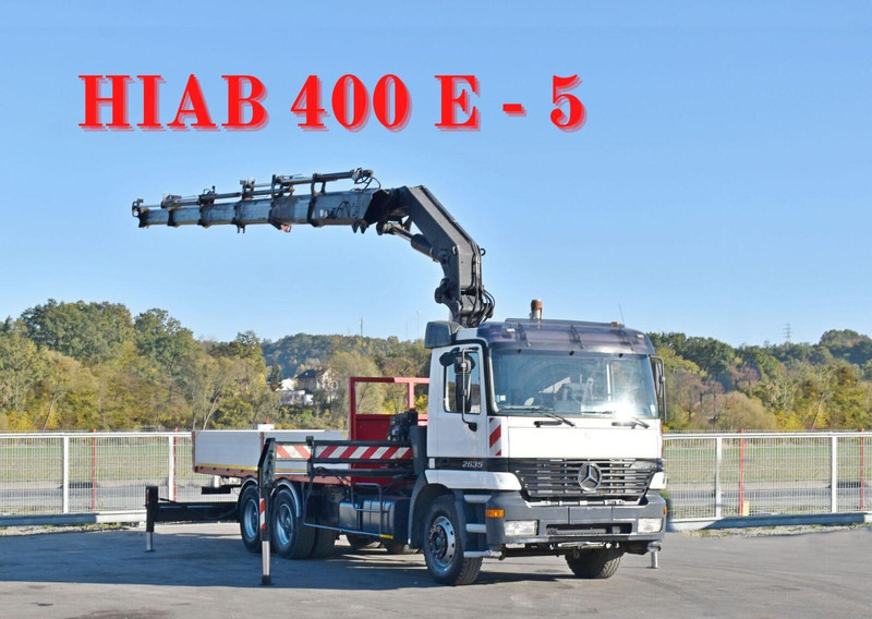 Mercedes-Benz ACTROS 2635 Pritsche - Lastbil med lad, Lastbil med kran: billede 1 Mercedes-Benz ACTROS 2635 Pritsche - Lastbil med lad, Lastbil med kran: billede 1