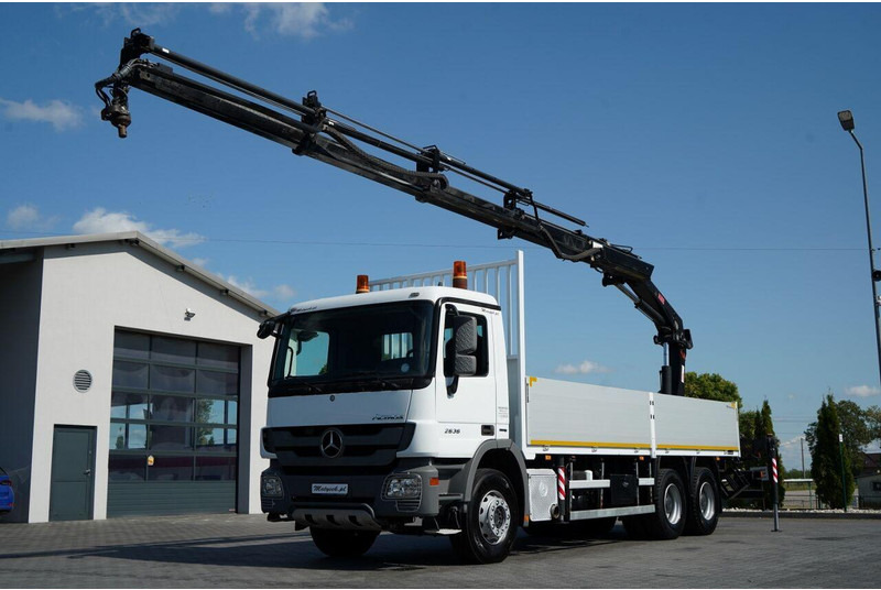 Mercedes-Benz ACTROS 2636 / 6x4 / SKRZYNIOWY 7 M + HDS HIAB -  WYSÓW 12,6 M / - Lastbil med lad, Lastbil med kran: billede 1 Mercedes-Benz ACTROS 2636 / 6x4 / SKRZYNIOWY 7 M + HDS HIAB -  WYSÓW 12,6 M / - Lastbil med lad, Lastbil med kran: billede 1