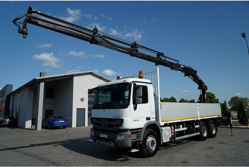 Mercedes-Benz ACTROS 2636 / 6x4 / SKRZYNIOWY 7 M + HDS HIAB -  WYSÓW 12,6 M / - Lastbil med lad, Lastbil med kran: billede 2 Mercedes-Benz ACTROS 2636 / 6x4 / SKRZYNIOWY 7 M + HDS HIAB -  WYSÓW 12,6 M / - Lastbil med lad, Lastbil med kran: billede 2