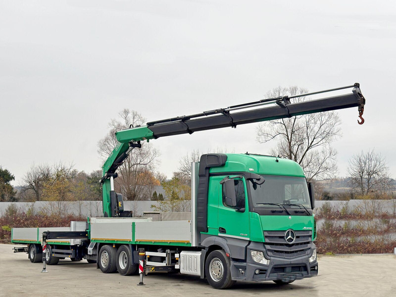 Mercedes-Benz ACTROS 2645 * FASSI F 345.24 + FUNK + Anhänger - Lastbil med lad, Lastbil med kran: billede 2 Mercedes-Benz ACTROS 2645 * FASSI F 345.24 + FUNK + Anhänger - Lastbil med lad, Lastbil med kran: billede 2