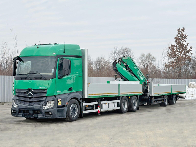 Mercedes-Benz ACTROS 2645 * FASSI F345.24 + FUNK + Anhänger - Lastbil med lad, Lastbil med kran: billede 4 Mercedes-Benz ACTROS 2645 * FASSI F345.24 + FUNK + Anhänger - Lastbil med lad, Lastbil med kran: billede 4