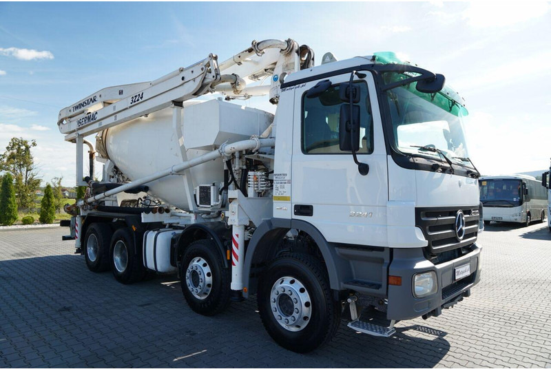 Mercedes-Benz ACTROS 3241 / POMPOGRUSZKA / 8X4 / BETONIARKA + POMPA SERMAC 3Z2 - Betonbil: billede 2 Mercedes-Benz ACTROS 3241 / POMPOGRUSZKA / 8X4 / BETONIARKA + POMPA SERMAC 3Z2 - Betonbil: billede 2
