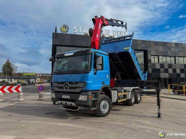 Mercedes-Benz ACTROS 3341 6x6 HMF 4220 K4 CRANE KIPPER - Tipvogn lastbil, Lastbil med kran: billede 5 Mercedes-Benz ACTROS 3341 6x6 HMF 4220 K4 CRANE KIPPER - Tipvogn lastbil, Lastbil med kran: billede 5