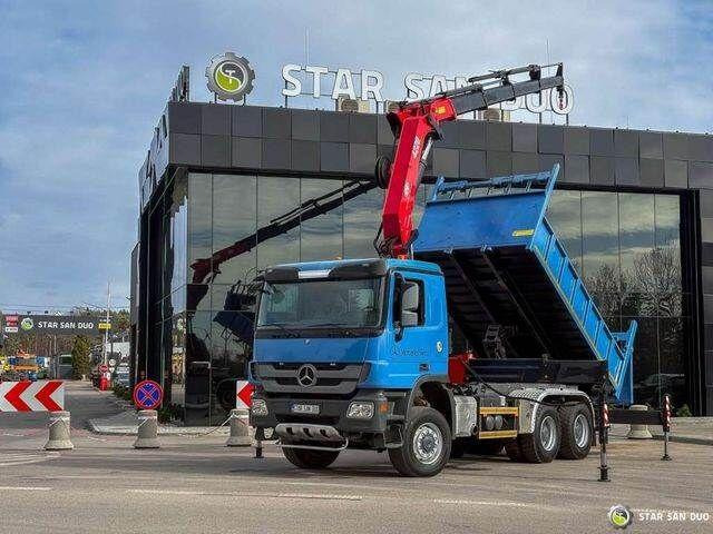 Mercedes-Benz ACTROS 3341 6x6 HMF 4220 K4 CRANE KIPPER - Tipvogn lastbil, Lastbil med kran: billede 1 Mercedes-Benz ACTROS 3341 6x6 HMF 4220 K4 CRANE KIPPER - Tipvogn lastbil, Lastbil med kran: billede 1