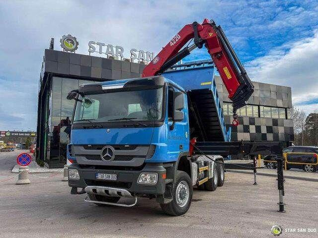 Mercedes-Benz ACTROS 3341 6x6 HMF 4220 K4 CRANE KIPPER - Tipvogn lastbil, Lastbil med kran: billede 2 Mercedes-Benz ACTROS 3341 6x6 HMF 4220 K4 CRANE KIPPER - Tipvogn lastbil, Lastbil med kran: billede 2