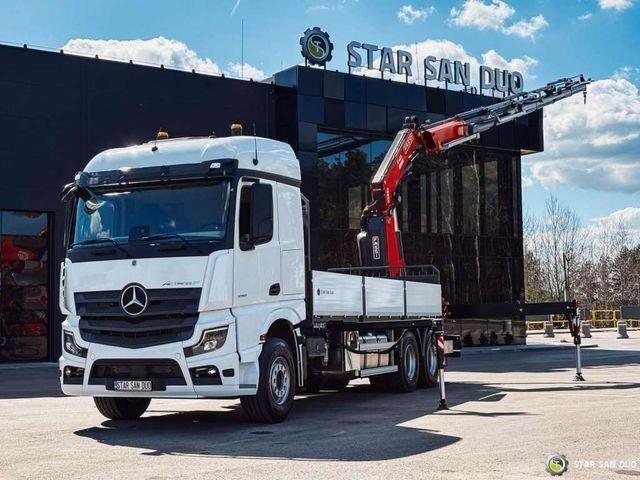 Mercedes-Benz ACTROS 3351 NEW 6x4 Fassi F485 Crane - Lastbil med lad, Lastbil med kran: billede 1 Mercedes-Benz ACTROS 3351 NEW 6x4 Fassi F485 Crane - Lastbil med lad, Lastbil med kran: billede 1