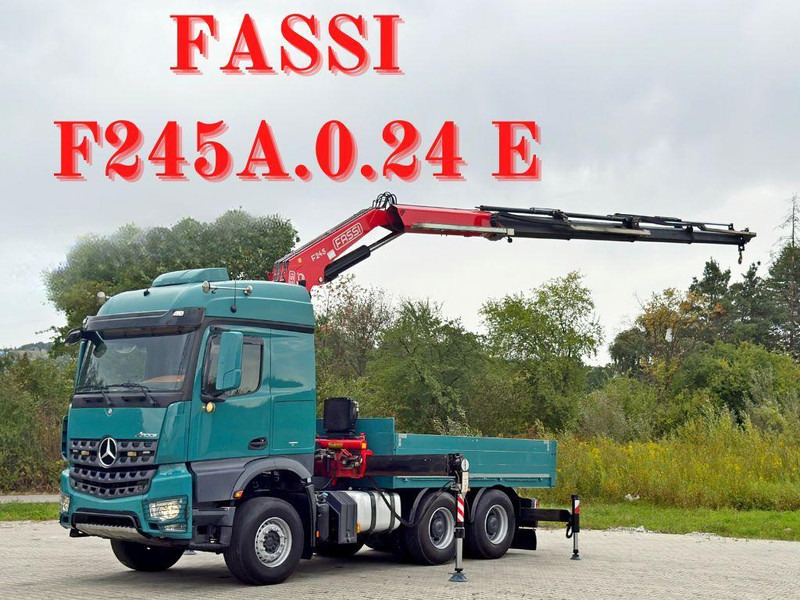 Mercedes-Benz AROCS 2548* FASSI F245A.0.24 E + FUNK / 6x4 *TOP - Lastbil med lad, Lastbil med kran: billede 1 Mercedes-Benz AROCS 2548* FASSI F245A.0.24 E + FUNK / 6x4 *TOP - Lastbil med lad, Lastbil med kran: billede 1