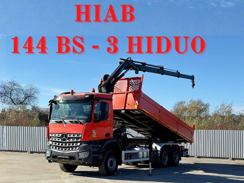 Mercedes-Benz AROCS 2640 *HIAB 144 BS - 3/FUNK + * 6x4 - Tipvogn lastbil, Lastbil med kran: billede 1 Mercedes-Benz AROCS 2640 *HIAB 144 BS - 3/FUNK + * 6x4 - Tipvogn lastbil, Lastbil med kran: billede 1