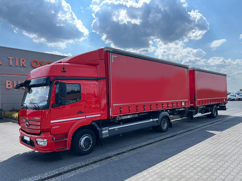 Mercedes-Benz ATEGO 1227 BDF WECHSELFAHRGESTELL CURTAIN PLANE TRAILER 1.HAND - Lastbil med presenning: billede 1 Mercedes-Benz ATEGO 1227 BDF WECHSELFAHRGESTELL CURTAIN PLANE TRAILER 1.HAND - Lastbil med presenning: billede 1