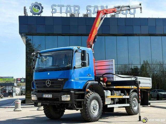 Mercedes-Benz AXOR 1824 4x4 PALFINGER PK 8500 Crane Kran - Tipvogn lastbil, Lastbil med kran: billede 1 Mercedes-Benz AXOR 1824 4x4 PALFINGER PK 8500 Crane Kran - Tipvogn lastbil, Lastbil med kran: billede 1