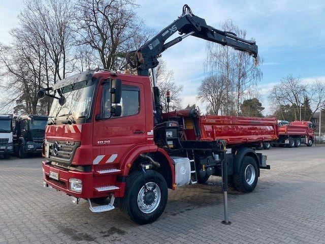 Mercedes-Benz AXOR 1829 - Tipvogn lastbil, Lastbil med kran: billede 1 Mercedes-Benz AXOR 1829 - Tipvogn lastbil, Lastbil med kran: billede 1