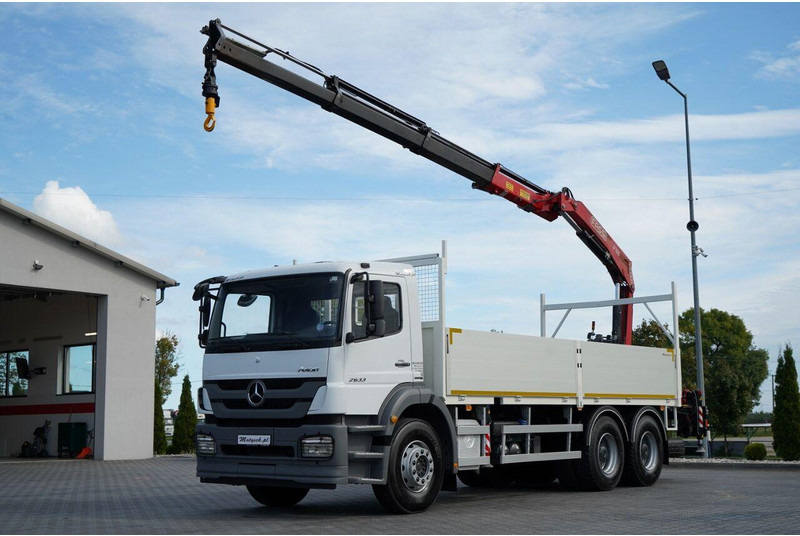 Mercedes-Benz / AXOR 2633 / 6X4 / SKRZYNIOWY - 6,55 M / MOCNA PODŁOGA / HDS FA - Lastbil med lad, Lastbil med kran: billede 1 Mercedes-Benz / AXOR 2633 / 6X4 / SKRZYNIOWY - 6,55 M / MOCNA PODŁOGA / HDS FA - Lastbil med lad, Lastbil med kran: billede 1