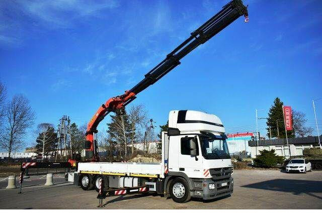 Mercedes-Benz Actros 2546 6x2 Palfinger PK 53002 Crane Kran - Lastbil med lad, Lastbil med kran: billede 1 Mercedes-Benz Actros 2546 6x2 Palfinger PK 53002 Crane Kran - Lastbil med lad, Lastbil med kran: billede 1