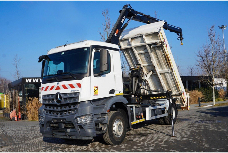 Mercedes-Benz Arocs 1833 3-Way Tipper Crane HIAB X-DUO 128 B - Tipvogn lastbil, Lastbil med kran: billede 2 Mercedes-Benz Arocs 1833 3-Way Tipper Crane HIAB X-DUO 128 B - Tipvogn lastbil, Lastbil med kran: billede 2