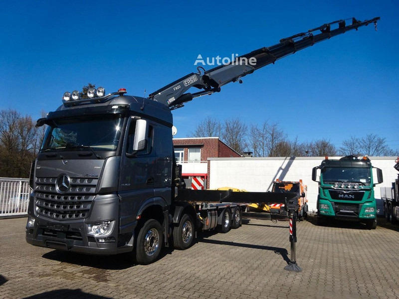 Mercedes-Benz Arocs 3453 8x2 Open Flatbed + Crane Fassi F820 - Lastbil med lad, Lastbil med kran: billede 5 Mercedes-Benz Arocs 3453 8x2 Open Flatbed + Crane Fassi F820 - Lastbil med lad, Lastbil med kran: billede 5