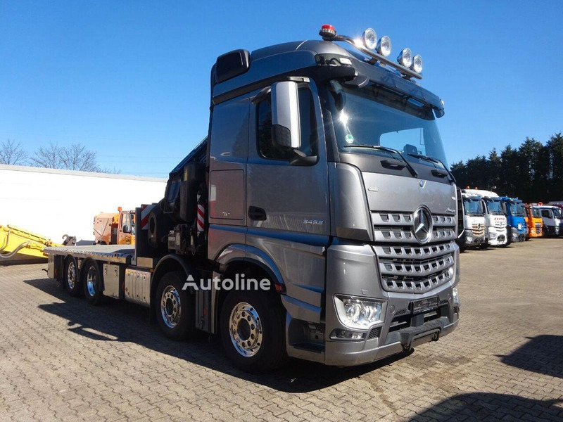 Mercedes-Benz Arocs 3453 8x2 Open Flatbed + Crane Fassi F820 - Lastbil med lad, Lastbil med kran: billede 1 Mercedes-Benz Arocs 3453 8x2 Open Flatbed + Crane Fassi F820 - Lastbil med lad, Lastbil med kran: billede 1