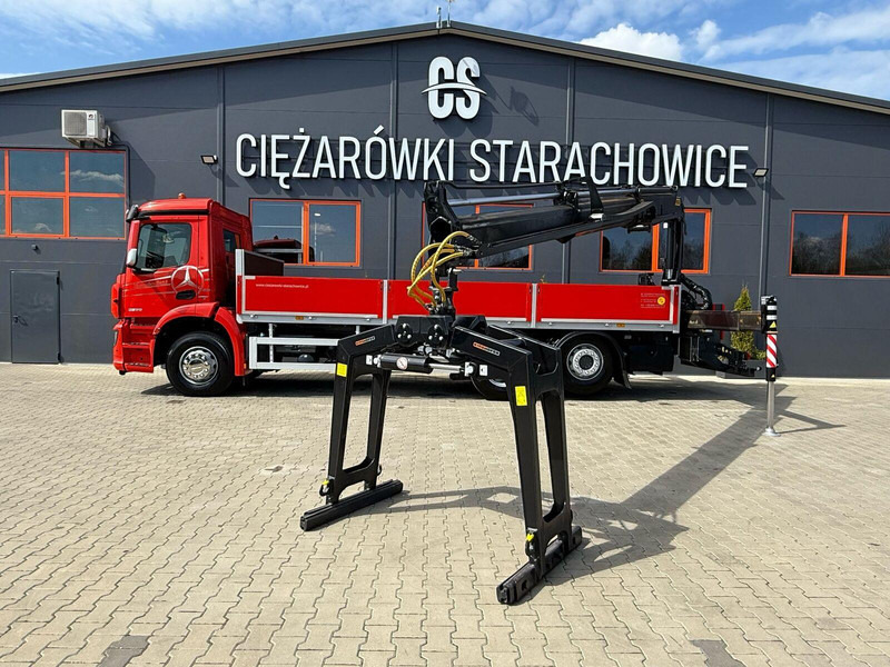 Lastbil med lad, Lastbil med kran Mercedes-Benz Arocs Actros 2532 / E6 / 6x2 / skrzynia + żuraw Palfinger / budo: billede 10