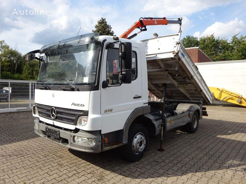 Mercedes-Benz Atego 818 - 3 way tipper+crane - Tipvogn lastbil, Lastbil med kran: billede 1 Mercedes-Benz Atego 818 - 3 way tipper+crane - Tipvogn lastbil, Lastbil med kran: billede 1