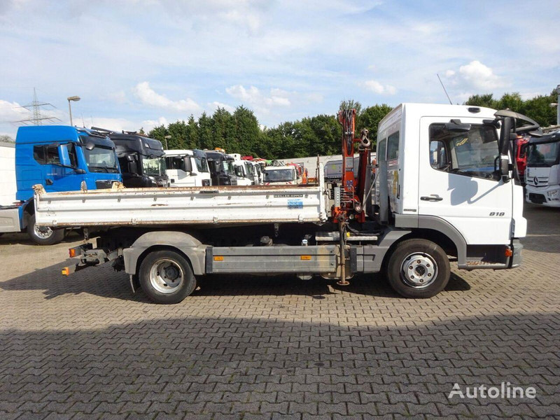 Mercedes-Benz Atego 818 - 3 way tipper+crane - Tipvogn lastbil, Lastbil med kran: billede 4 Mercedes-Benz Atego 818 - 3 way tipper+crane - Tipvogn lastbil, Lastbil med kran: billede 4