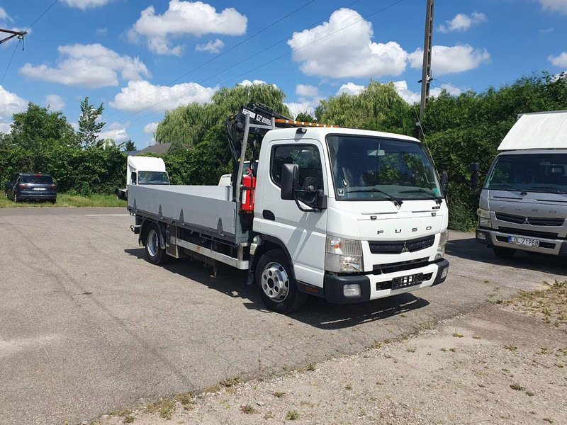 Mitsubishi Fuso Canter 7C15 - Flatbed truck + crane - Lastbil med lad, Lastbil med kran: billede 1 Mitsubishi Fuso Canter 7C15 - Flatbed truck + crane - Lastbil med lad, Lastbil med kran: billede 1