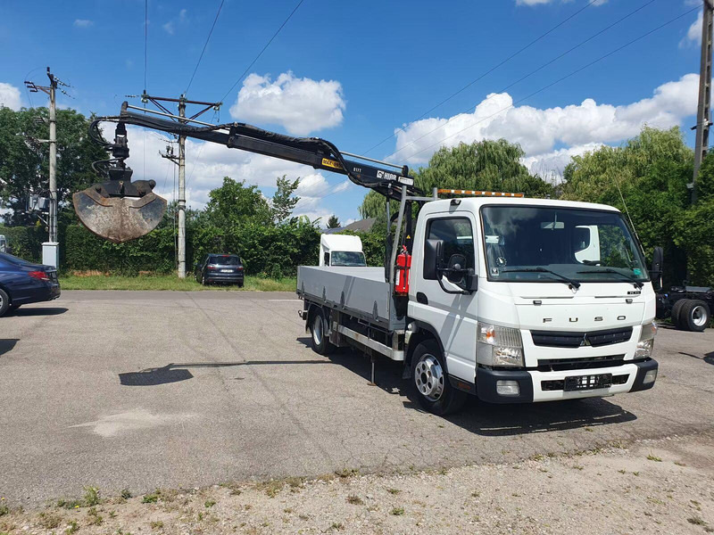 Mitsubishi Fuso Canter 7C15 - Flatbed truck + crane - Lastbil med lad, Lastbil med kran: billede 2 Mitsubishi Fuso Canter 7C15 - Flatbed truck + crane - Lastbil med lad, Lastbil med kran: billede 2