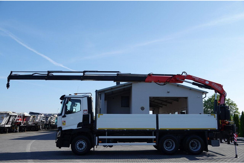 Renault C 380 / 6X4 / SKRZYNIOWY 6.4 M / + HDS FASSI F175A / MAX UDŹWIG - Lastbil med lad, Lastbil med kran: billede 5 Renault C 380 / 6X4 / SKRZYNIOWY 6.4 M / + HDS FASSI F175A / MAX UDŹWIG - Lastbil med lad, Lastbil med kran: billede 5