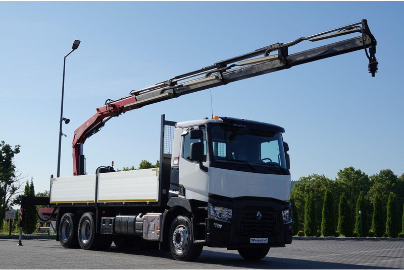 Renault C 380 / 6X4 / SKRZYNIOWY 6.4 M / + HDS FASSI F175A / MAX UDŹWIG - Lastbil med lad, Lastbil med kran: billede 2 Renault C 380 / 6X4 / SKRZYNIOWY 6.4 M / + HDS FASSI F175A / MAX UDŹWIG - Lastbil med lad, Lastbil med kran: billede 2