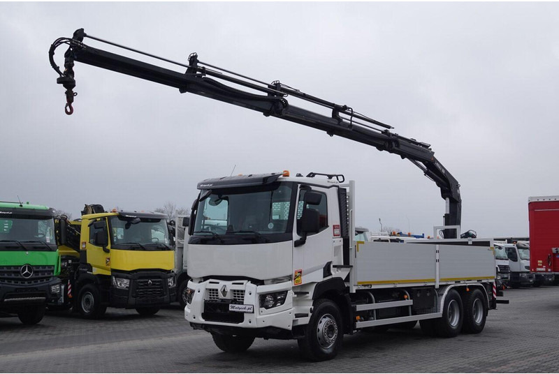 Renault C 380 / 6x4 / SKRZYNIOWY 6,6 m / + HDS HIAB 188 x-hiduo wysów: 1 - Lastbil med lad, Lastbil med kran: billede 2 Renault C 380 / 6x4 / SKRZYNIOWY 6,6 m / + HDS HIAB 188 x-hiduo wysów: 1 - Lastbil med lad, Lastbil med kran: billede 2
