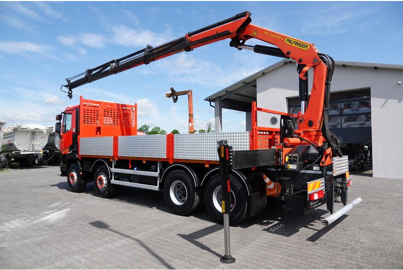 Renault C 430 / 8x4 / SKRZYNIOWY 7 M + HDS PALFINGER PK 24001-K C / WYSÓ - Lastbil med lad, Lastbil med kran: billede 5 Renault C 430 / 8x4 / SKRZYNIOWY 7 M + HDS PALFINGER PK 24001-K C / WYSÓ - Lastbil med lad, Lastbil med kran: billede 5