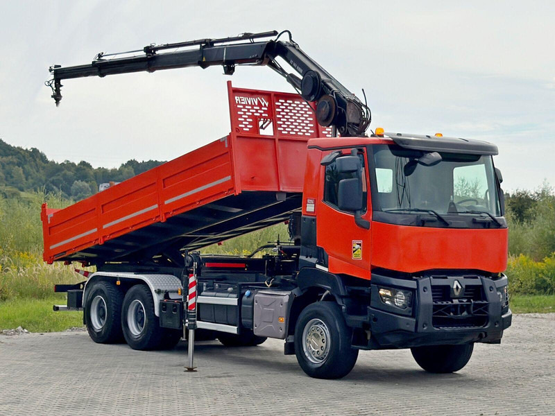 Renault K 380 * HIAB 144 BS - 3 HIDUO + FUNK * 6x4 * TOP - Tipvogn lastbil, Lastbil med kran: billede 2 Renault K 380 * HIAB 144 BS - 3 HIDUO + FUNK * 6x4 * TOP - Tipvogn lastbil, Lastbil med kran: billede 2
