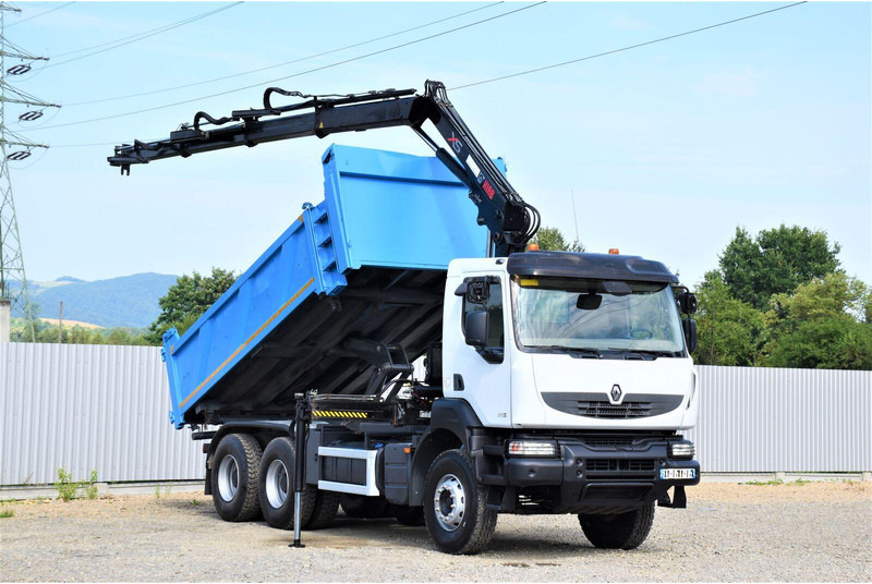 Renault KERAX 370 DXI - Tipvogn lastbil, Lastbil med kran: billede 1 Renault KERAX 370 DXI - Tipvogn lastbil, Lastbil med kran: billede 1